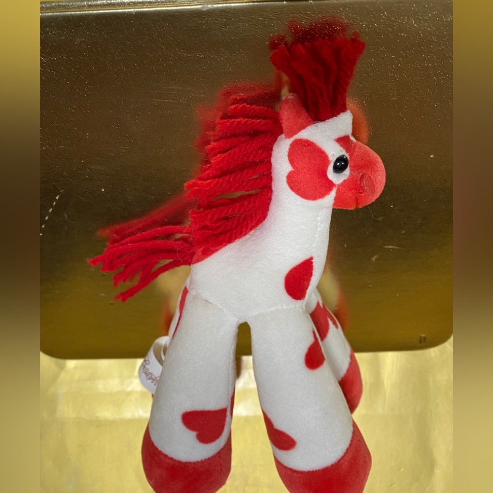 VALENTINES HORSE PONY FUNNY FEET BY BESTEVER RED HEARTS ON BODY RED MANE… - Picture 6 of 12
